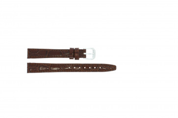 Bracelet de montre en cuir croco brun laque 14mm 082